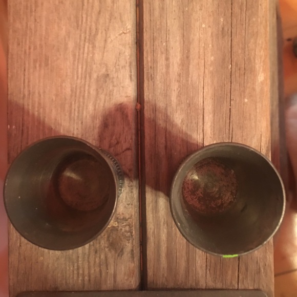 SKS Zinn German pewter shot glasses - Picture 4 of 8